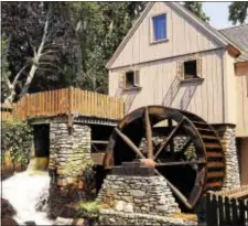  ?? PHOTO COURTESY OF SEEPLYMOUT­H.COM ?? The Plimouth Grist Mills stands pretty much as it did in the 1600s.