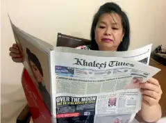  ?? Supplied photo ?? Jocelyn Liang has been a Khaleej Times reader for 35 years. —