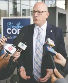  ?? DAN JANISSE ?? When he announced plans to revitalize Windsor's downtown, Mayor Drew Dilkens used strong mayor powers to table a proposed budget amendment to cover the $3.2-million cost.