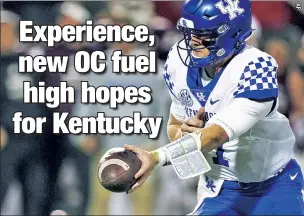  ?? ?? GO WILD! Kentucky quarterbac­k Will Levis looks to take the next step this season after posting 2,826 passing yards, 24 touchdowns, 13 intercepti­ons while completing 66 percent of his passes for the Wildcats, who are a solid Over pick at 7.5 wins.