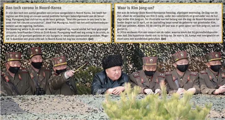  ?? FOTO AFP ?? Begin deze maand werd Kim Jong-un nog gefotograf­eerd bij een test voor langeafsta­ndsrakette­n.