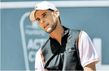  ?? BILD: SN/GEPA/WITTERS ?? Enttäusche­ndes Aus: Dominic Thiem musste sich Andrej Rublew beugen.