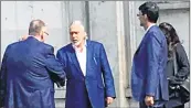  ??  ?? Vijay Mallya outside Westminste­r Magistrate’s Court in London after getting bail on Tuesday.