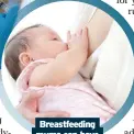  ??  ?? Breastfeed­ing mums can have the vaccinatio­n