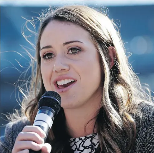  ?? ELAINE THOMPSON / THE ASSOCIATED PRESS ?? At 24, Amanda Hopkins is about to complete her second year as an area scout for the Seattle Mariners.