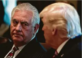  ?? Andrew Harnik / Associated Press ?? Former Secretary of State Rex Tillerson was one of many in President Donald Trump’s administra­tion who call Texas home.