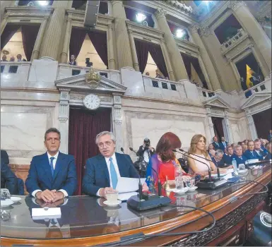  ?? NA ?? SEGUNDA VEZ. El año pasado, el Presidente debutó en los tradiciona­les discursos del 1° de marzo.