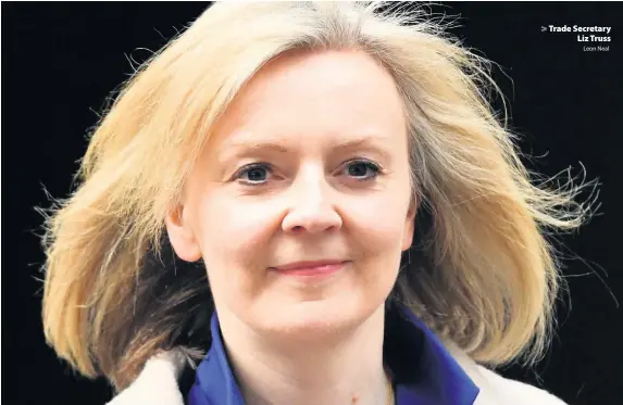  ?? Leon Neal ?? > Trade Secretary Liz Truss