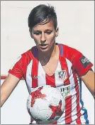  ?? F.: SIRVENT ?? Marta Corredera Con el Atleti 17-18