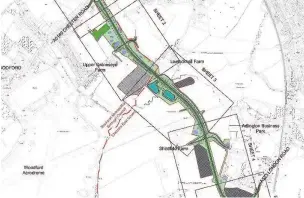  ??  ?? A council document shows the route of the 3km Poynton