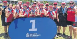  ?? CHEERS TEAM • SPECIAL TO THE GUARDIAN ?? The Cheers women’s softball team from P.E.I. won a gold medal in the 45-plus age category at the Pan Pacific Master Games in Australia. Cheers defeated the Vicsens Juniors from Melbourne, Australia, 5-3 in the gold-medal game on Nov. 12.