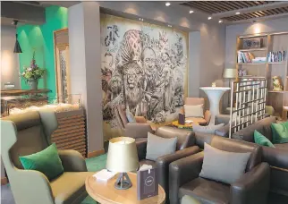  ?? AARON SAUNDERS ?? Hapag-Lloyd Cruises made its five-star-plus Europa 2 even better, with a recent refit that changed many of the five-year-old ship’s public areas, like the new Collins gin bar.