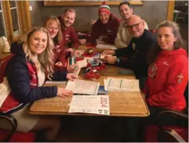  ?? FOTO: PRIVAT ?? STYRET: Victoria Marie Nordahl, Siv Lene G. Skar, Jim Reinhardts­en, Beate Sommer, Frode Novik, Rune Nøstvik og Vilde H. Tønnessen samlet for å planlegge årets skifest.