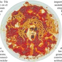  ??  ?? La obra ‘Medusa Marinara After Warhol’, de Vik Muniz.