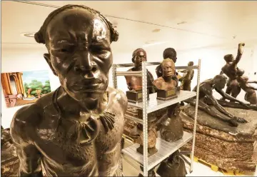  ??  ?? Statues are seen in Belgium’s Africa Museum.