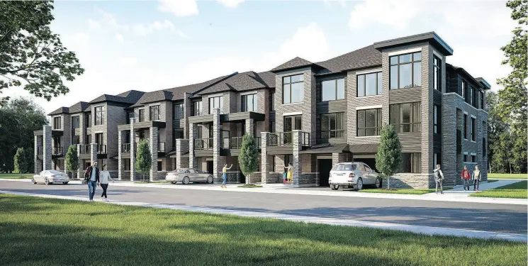  ?? URBAN NORTH ?? Urban North in Barrie “has a slight chalet feel. It’s definitely representa­tive of the locale and site,” says Steve Hukari, senior residentia­l designer with RN Design.