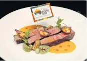  ?? ?? A ‘Steakation’ menu prepared with Australian beef at Hyatt Regency Sukhumvit.
