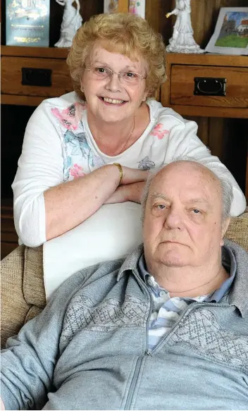  ??  ?? Trevor and Yvonne Broome want to say thank you to everyone who helped when he had a fall outside Beverley Hospital