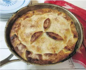  ?? — AP ?? Skillet Apple Cranberry Pie has no bottom crust.