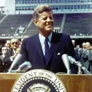  ?? Photograph: Photo 12/Universal Images Group/ Getty Images ?? President John F Kennedy’s ‘We choose to go to the moon’speech, given at Rice University in Houston, aimed to bolster public support for the US moon mission.