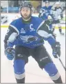  ?? JASON MALLOY/THE GUARDIAN ?? Saint John Sea Dogs defenceman Bailey Webster previously wore the captain’s C during a Quebec Major Junior Hockey League game against the Charlottet­own Islanders late last season at Eastlink Centre.