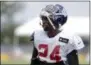  ?? AP PHOTO/JULIO CORTEZ, FILE ?? New York Giants cornerback Eli Apple works out Aug. 2 during NFL football training camp in East Rutherford, N.J. The Giants traded Apple to the New Orleans Saints on Tuesday.