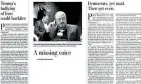  ??  ?? How the Washinton Post highlighte­d the disappeara­nce of its columnist