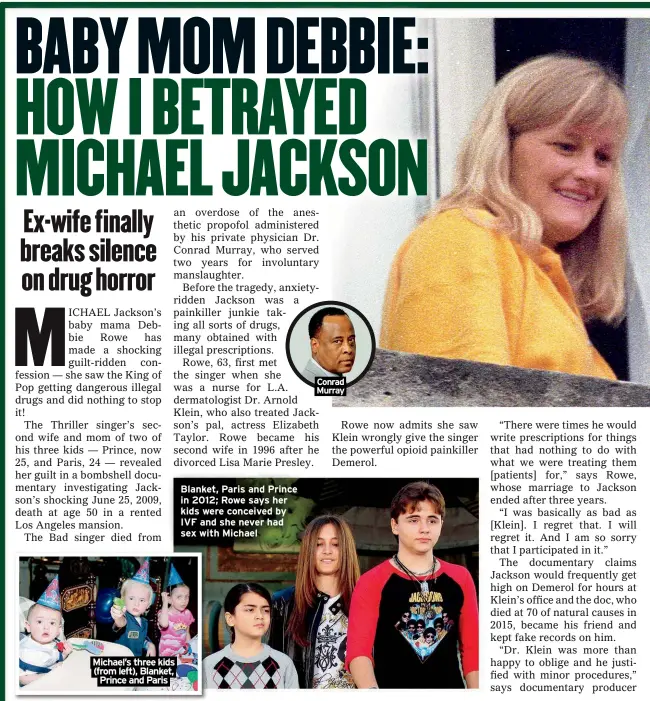 michael jackson kids mother debbie rowe