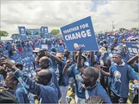  ??  ?? Lone fight: The Democratic Alliance opposed the applicatio­n for parties to reveal their sources of funding. Photo: Skyler Reid