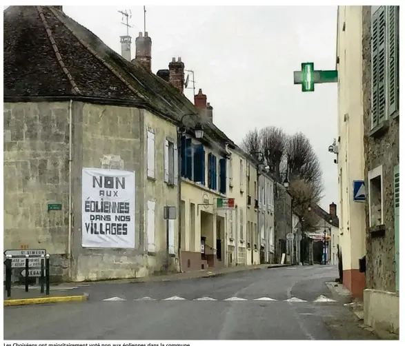  ??  ?? Les Choiséens ont majoritair­ement voté non aux éoliennes dans la commune