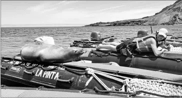  ?? Cortesía: Joaquín gómez de la torre ?? • Los turistas llegaron a la isla Bartolomé, para practicar buceo y otras actividade­s.