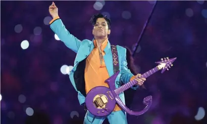  ??  ?? Prince performing at the 2007 Super Bowl. Photograph: Chris O'Meara/AP