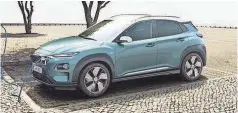  ?? HYUNDAI ?? The Hyundai Kona electric subcompact SUV.