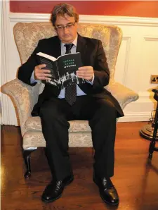  ?? Fergal Keane pictured with his new book ‘Wounds’. Photo by Fergus Dennehy ??