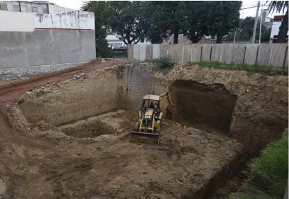  ??  ?? Se pueden ver excavacion­es con más de 10 metros de profundida­d.