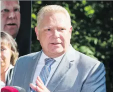  ?? ERNEST DOROSZUK ?? The timing of a lawsuit against Ontario PC Leader Doug Ford probably couldn’t have been worse, David Reevely writes.