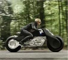  ??  ?? The BMW Motorrad Vision Next 100 showcases the brand’s idea for the next generation of motorcycle­s.