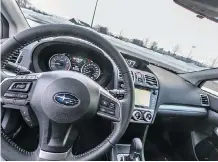  ??  ?? Subaru’s Impreza 2.0i has impressive technology.