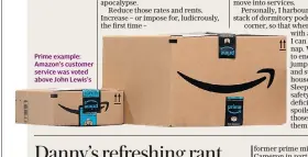  ??  ?? Prime example: Amazon’s customer service was voted above John Lewis’s