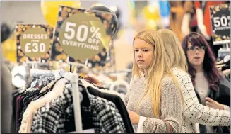  ??  ?? RAILS STRIKE: Sales volumes on the high street plunged 1.5 per cent in December