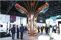  ??  ?? LG OLED Tree at the Gitex Technology Week hosted in Dubai from Oct. 8 -12.