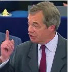  ??  ?? ‘No legitimacy’: Nigel Farage