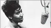  ?? GETTY ?? Franklin records at Columbia Records studios in 1962; she was overseen at Columbia by producer John Hammond.