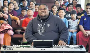  ?? PHOTO: PETER MCINTOSH. ?? Award winner . . . Gospel singer Lani Alo at the Congregati­onal Samoan Church, EFKS Dunedin, in Macandrew Rd, yesterday.