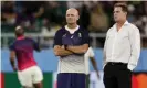  ?? Photograph: Adrian Dennis/AFP via Getty Images ?? Rassie Erasmus (right) and Jacques Nienaber helped to lead South Africa to glory at the 2019 Rugby World Cup.