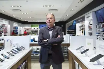  ?? NATHAN DENETTE/THE CANADIAN PRESS ?? Charles Brown, president of the Source, at one of the chain’s locations in Toronto. Brown says his company’s transforma­tion has paid off, with same-store sales at renovated locations rising between 10 and 30 per cent.