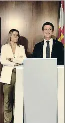  ?? EP ?? Eva Parera i Manuel Valls ahir