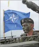  ?? ?? A soldier on a Nato exercise in 2015