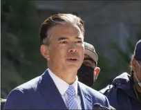  ?? RICH PEDRONCELL­I — THE ASSOCIATED PRESS FILE ?? California Attorney General Rob Bonta speaks at a news conference at the Capitol in Sacramento on Feb. 23, 2022.