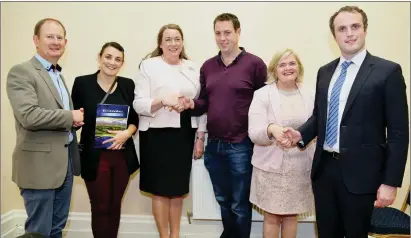  ??  ?? Maura Walsh (CEO), Anne Maria Bourke (Chairperso­n), and Michael Twohig welcoming new Board Members Councillor Gobnait Moynihan, Billy Dennehy, and Councillor Gearóid Murphy at the IRD Duhallow AGM last week. Photo: Sheila Fitzgerald